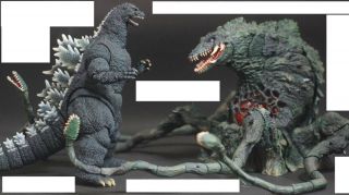 S.  H.  Monsterarts Biollante X Godzilla Figure W/ 10 Game Softs Japan F/s