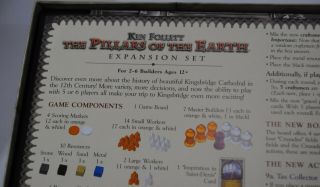 The Pillars of The Earth Board Game.  PLUS EXPANSION.  BOTH COMPLETE 3
