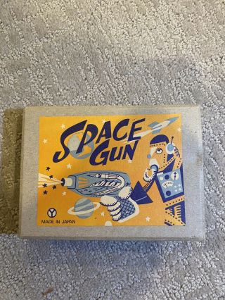 Vintage Tin Litho Space Gun Toy
