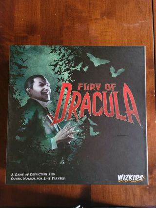 Fury Of Dracula 4th Edition Wizkids Board Game