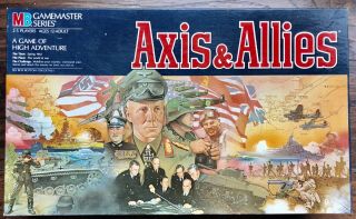 ⭕️ 1984 Milton Bradley Axis & Allies Wwii Gamemaster Board Game Spring 1942