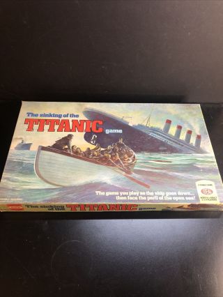 Vintage 1976 The Sinking Of The Titanic Board Game Ideal Toy Corp 99 Complete
