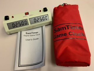 Sam Timer Digital Game Clock Tournament Or Blitz Chess Scrabble Boggle Shogi Go