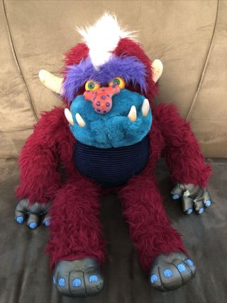 My Pet Football Monster Doll Vintage 1986 Plush By Amtoy Not Perfect