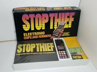 Vintage 1979 Stop Thief Electronic Cops And Robbers Board Game