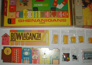 Vintage 1966 Shenanigans Board Game Complete Milton Bradley Carnival of Fun 2