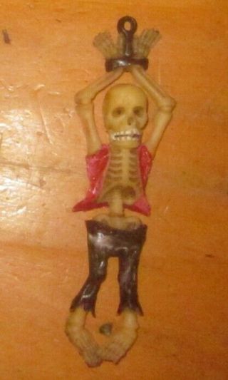 Vintage Rubber Monster Skeleton Spooky Kooky Jiggler