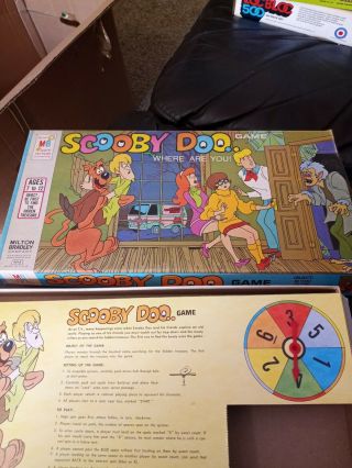 Vintage 1973 Milton Bradley Scooby Doo " Where Are You " Game Complete