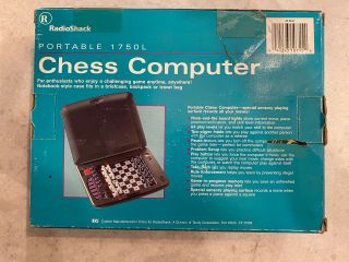 Radio Shack Portable Chess Computer 1750L 2