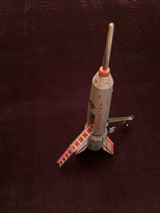Vintage Hungarian Rocket Holdraketa 1960 Wind Up Friction Toy 036 2