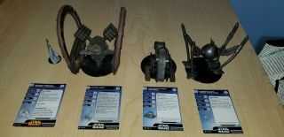 Star Wars Miniatures: 36 Figures From 3 Factions With Cards Wizards Of The Coast