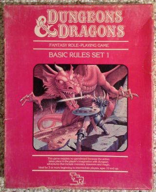 Dungeons & Dragons Basic Rules Set 1 - Fantasy Role - Playing Game - D&d Tsr