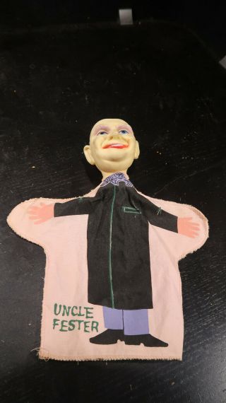 1964 Ideal The Addams Family Uncle Fester Hand Puppet