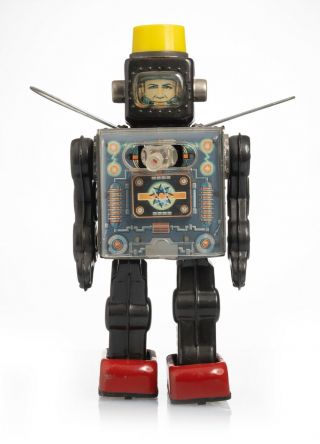 Horikawa Japan Fighting Astronaut Robot Tin Toy 1960 