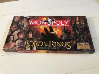 Monopoly Lord Of The Rings Collectors Edition 2005 Rare Game Complete