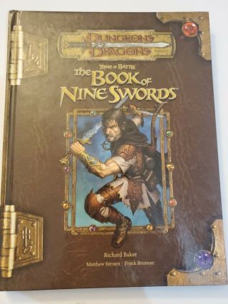 D&d 3e V3.  5 Book Of Nine Swords Tome Of Battle Vg/nm