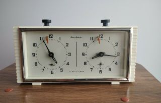 Vintage Ussr Soviet Chess Clock Tournament Mechanical Timer Jantar Yantar