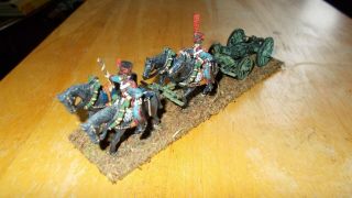 28 Mm Napoleonic French Old Guard H.  A.  Train Front Rank