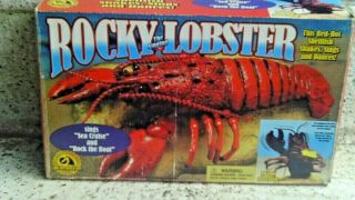 Rocky The Singing Dancing Lobster Novelty Battery Op.  Toy Gemmy 2000 Vintage