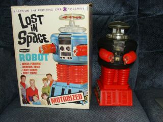 1966 Remco Battery Operated Lost In Space Robot Euc Altho Does Not Work W Box