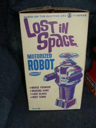 1966 Remco Battery Operated Lost in Space Robot EUC altho Does not work W BOX 3