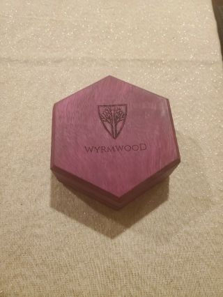 Wyrmwood Gaming Purpleheart Hero Vault With Resin D6 Set