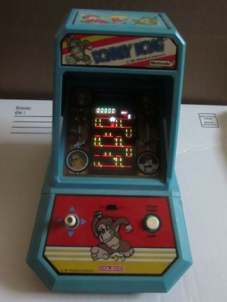 Coleco Donkey Kong Mini Arcade Game Vintage 1981 - Needs Battery Cover