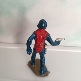 Plombel Of ARGENTINA Very rare Alien,  With ray Gun.  1950’s.  Lead Marx In Lead 3