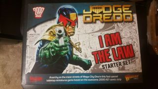 Judge Dredd I Am The Law Starter Set Warlord Games Complete Ad 2000