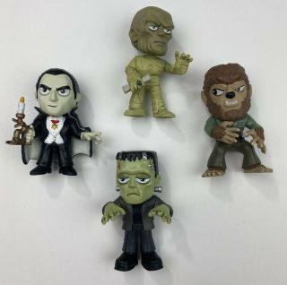 Funko Universal Monster Mystery Minis Dracula Frankenstein Mummy Wolfman Figures