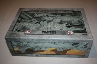 Battlefield In A Box Craters Bb559 Wargame Terrain - / Box Has Stain
