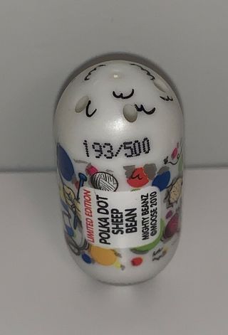 Mighty Beanz Limited Edition Polka Dot Sheep Bean - Only One On Ebay 193/500