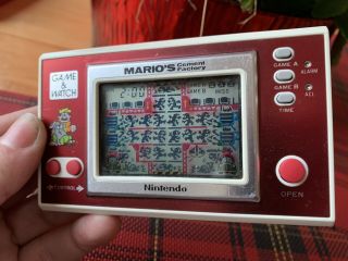 NINTENDO GAME AND WATCH WIDE SCREEN MARIOS CEMENT FACTORY 3