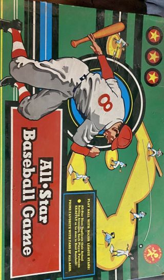 All - Star Baseball Game Cadaco - Ellis Inc 1958