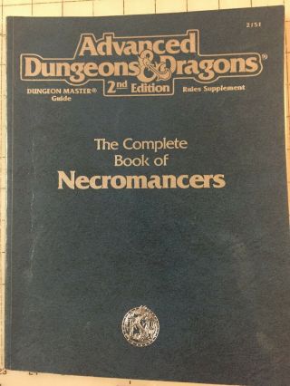 The Complete Book Of Necromancers - Ad&d - Dungeons And Dragons - Gc