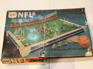 Vintage 1970s Tudor 510 Nfl Electric Football Game Packers.  Colts W/ Box