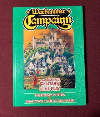 Warhammer Campaign Hardcover Book,  The Enemy Within Campaign Whfrp 1e 1988