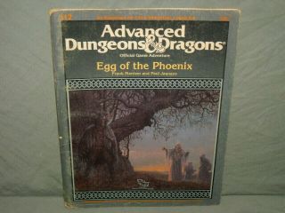 Ad&d 1st Ed Adventure Module - I12 Egg Of The Phoenix (very Rare And Vg -)