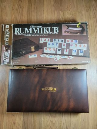 Vintage Pressman Tournament Rummikub With Carrying Case Complete
