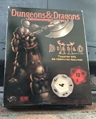 Vintage 1999 Dungeons Dragons Diablo Ii 2 Tabletop Rpg Adventure Game No Dice A9