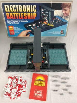 Vintage - Electronic Battleship Game - 1982 Milton Bradley Mb - Complete