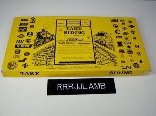 Take Siding Railroad Board Game By Ron V Wilson 1976 & Complete