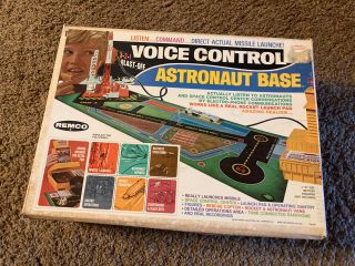 Vintage 1969 Remco Voice Control Astronaut Base Ob