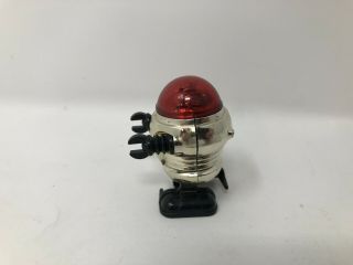 Vintage 1977 Wind Up Walking Robot Tomy Windup Lost in Space Red Silver 2