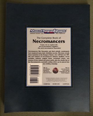 The Complete Book of Necromancers - AD&D (2e) - DMG Rules Supplement 2