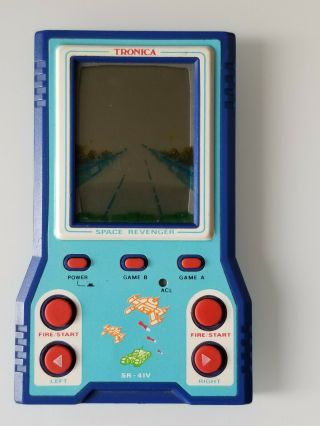 Vintage Electronic Handheld Video Game - Tronica " Space Revenger "