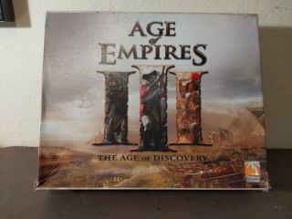 Age Of Empires Iii The Age Of Discovery Board Game Heavy Wear Indented Box Lid