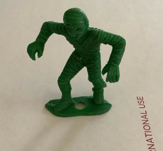 Mpc Green Skeleton Mad Mummy Vtg 2.  5 " 1960s Plastic Horror Halloween Figure