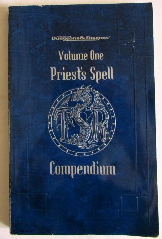 Priest’s Spell Compendium Volume One (1) Ad&d Dungeons And Dragons Book 11359