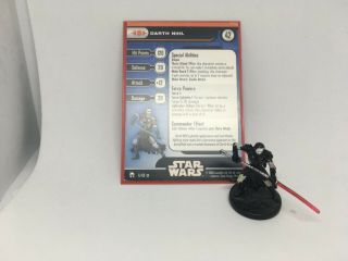 Star Wars Miniatures Darth Nihl W/ Card Mini Rpg Legion Assault Legacy Of Force